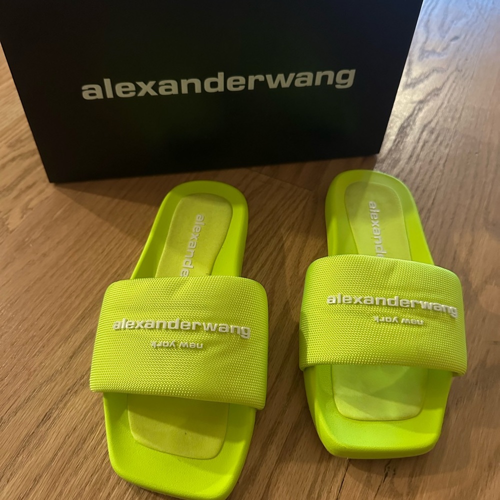 Alexander Wang Neon Yellow Sandals
